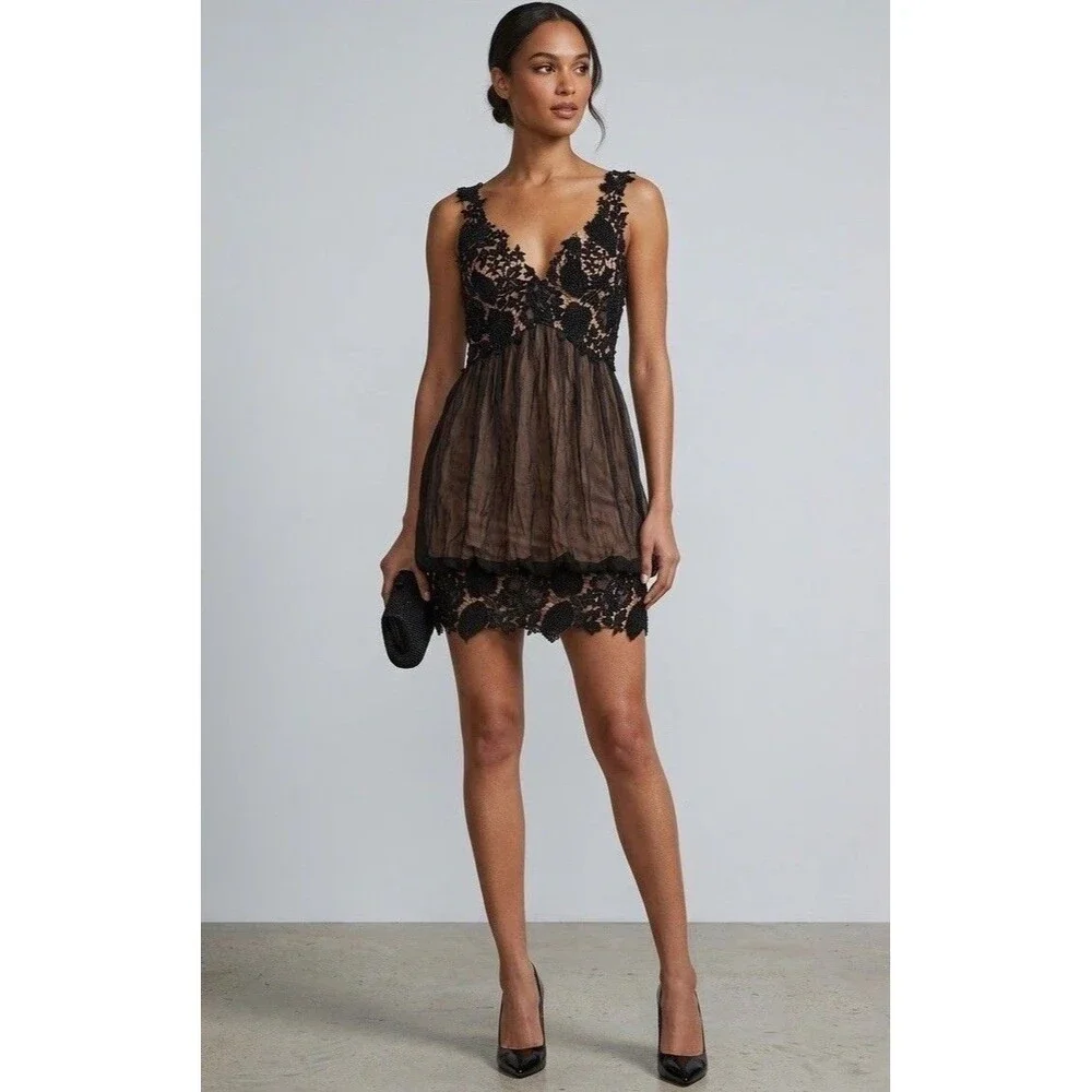black brides maid dresses Cornelia Mini Dress main image 1